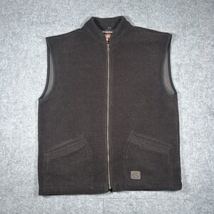 The Australian Outback Collection Vest Men's Size XL Grey Sherpa Fleece Full Zip